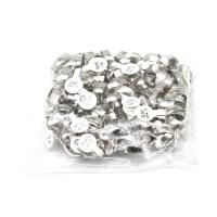 Zinc Alloy prst prsten, Zinek, unisex, stříbro, 200x200x30mm, Otvor:Cca 1mm, 100PC/Bag, Prodáno By Bag