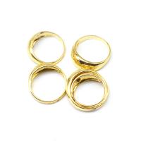 Zinc Alloy prst prsten, Zinek, pro ženy, zlatý, 200x200x30mm, 100PC/Bag, Prodáno By Bag