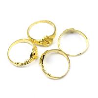 Zinc Alloy prst prsten, Zinek, pro ženy, zlatý, 200x200x30mm, 1000PC/Bag, Prodáno By Bag