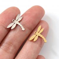 Stainless Steel Pendants Dragonfly plated fashion jewelry & DIY & Unisex Sold By Bag