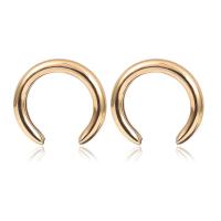 Zinc Alloy Stud Earring Moon plated & for woman Approx 2.5mm Sold By Lot