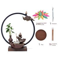 Backflow Incense Burner Porcelain plated for home and office & durable 36u00d736u00d717cm Sold By PC