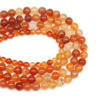 Natural Red Agate Beads, Round, DIY & different size for choice, red, Sold Per 38 cm Strand