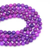 Sugilith Perle, rund, DIY & verschiedene Größen vorhanden, violett, verkauft per 38 cm Strang