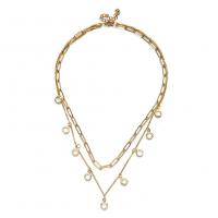 Mode-Multi-Layer-Halskette, Edelstahl, mit Kristall, Modeschmuck & für Frau, keine, verkauft von PC
