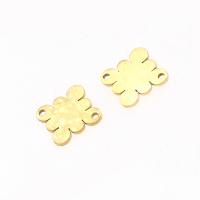 Stainless Steel Connector, Flower, more colors for choice, 12x12x1mm, Sold By PC