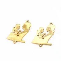Stainless Steel Connector, Mother and Baby, more colors for choice, 23x17x1mm, Sold By PC