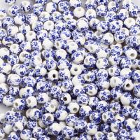 Printing Porcelain Beads Round DIY mixed colors Sold By PC