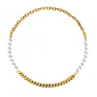 Stainless Steel Chain halskæde, mode smykker & Unisex & bremse kæde, flere farver til valg, Solgt af PC