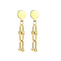 Stainless Steel Drop Earring fashion jewelry & for woman Sold By Pair