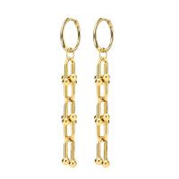 Huggie Hoop Drop Earring, Stainless Steel, fashion jewelry & different styles for choice & for woman, more colors for choice, Sold By Pair
