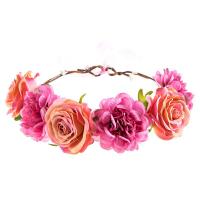 Bridal Hair Wreath, Cloth, Flower, Adjustable & for woman, more colors for choice, 540mm, Sold By PC