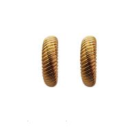 Brass Stud Earring gold color plated fashion jewelry & for woman nickel lead & cadmium free Sold By Pair