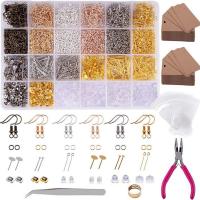 DIY Jewelry Supplies Zinc Alloy with Kraft & Rubber plated mixed colors Sold By Box