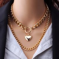 Aluminum, plated, Double Layer & Unisex, more colors for choice, Length:46 cm, Sold By PC
