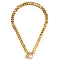 Stainless Steel Chain Necklace, fashion jewelry & twist oval chain & for woman, more colors for choice, Sold By PC