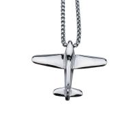 Stainless Steel Pendants, Airplane, polished, 40mm, Sold By PC