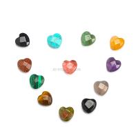 Mišrios Gemstone beads, Natūralus akmuo, Širdis, poliruotas, Pasidaryk pats & briaunotas, daugiau spalvų pasirinkimas, 10x5mmuff0c15x8mm, Parduota už 38 cm Strand