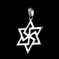 Stainless Steel Pendants, Star, original color, 37x29x1mm, Sold By PC