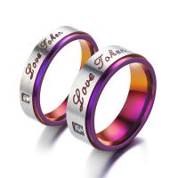 حجر الراين خاتم الإصبع الفولاذ المقاوم للصدأ, مطلي, للجنسين & حجم مختلفة للاختيار & مع حجر الراين, تباع بواسطة PC