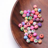 Polymer Clay Beads, Round Tube, stoving varnish, DIY & different size for choice, mixed colors, 100PCs/Bag, Sold By Bag