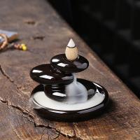 Backflow Incense Burner, Porcelain, plated, for home and office & durable, 100x70mm, Sold By PC