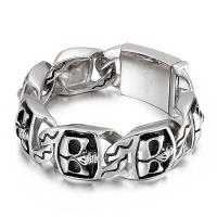 Partículas de aço pulseira, joias de moda & Vario tipos a sua escolha & para o homem, cor original, vendido por PC