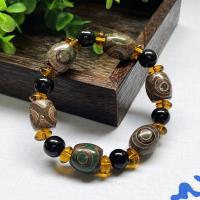 Agate Jewelry Bracelet, Tibetan Agate, polished, Unisex & different styles for choice, 15x13mm, Sold By Strand