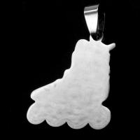 Stainless Steel Pendants, Shoes, original color, 28x27x1mm, Sold By PC