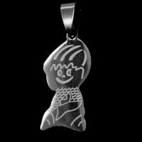Stainless Steel Pendants, Boy, original color, 32x13x1mm, Sold By PC