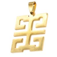 Stainless Steel Pendants,  Square, more colors for choice, 33x27x1mm, Sold By PC