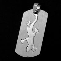 Stainless Steel Pendants, original color, 43x26x1mm, Sold By PC