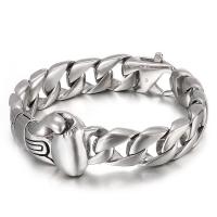 Stainless Steel Jewelry Bracelet, fashion jewelry & curb chain & for man, original color, Sold By PC