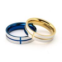 Titan Edelstahl Ringe, Titanstahl, plattiert, unisex & verschiedene Größen vorhanden, keine, verkauft von PC