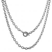 Edelstahl Schmuck Halskette, plattiert, Modeschmuck & unterschiedliche Länge der Wahl & für Frau, keine, verkauft von PC