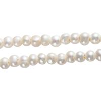 Cultured Potato Freshwater Pearl Beads, natural, different styles for choice, white, 8-9mm, Sold By Strand