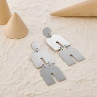 Zinc Alloy Drop Earrings plated fashion jewelry & for woman original color Sold By Pair