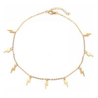 Zinklegierung Schmuck Halskette, mit Ferrit-Material, mit Verlängerungskettchen von 1.96, Modeschmuck & für Frau, Goldfarbe, Länge:14.96 ZollInch, verkauft von PC