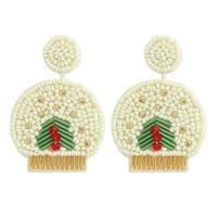 Seedbead Drop Earring, fashion jewelry & for woman, Sold By Pair