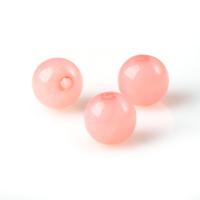Miracle Acrylic Beads Round polished DIY pink Sold By Bag