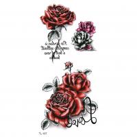 PVC Plastic Tattoo Sticker, water transfer painting, different designs for choice & waterproof, 190x90mm, 20PCs/Set, Sold By Set