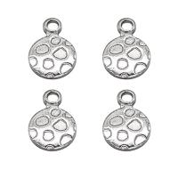 Stainless Steel Pendants, Flat Round, polished, 8x11.70mm, 500PCs/Lot, Sold By Lot