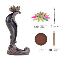Backflow Incense Burner, Porcelain, plated, for home and office & durable, 150x300mm, Sold By PC