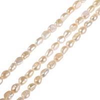 Cultured Potato Freshwater Pearl Beads, natural, pink, 6-7mm, Hole:Approx 0.8mm, Sold Per Approx 14.5 Inch Strand
