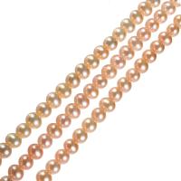 Runde ferskvandskulturperle Beads, Ferskvandsperle, naturlig, lyserød, Grade AAA, 9-10mm, Hole:Ca. 0.8mm, Solgt Per Ca. 15 inch Strand