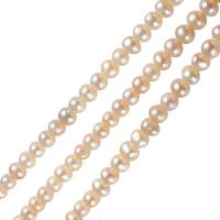 Perlas Patata Freshwater, Perlas cultivadas de agua dulce, natural, pliegue, color mixto, 9-10mm, agujero:aproximado 0.8mm, Vendido para aproximado 15 Inch Sarta