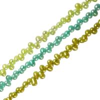 Barock kultivierten Süßwassersee Perlen, Natürliche kultivierte Süßwasserperlen, gemischte Farben, Grade A, 6-7mm, Bohrung:ca. 0.8mm, Länge:15 ZollInch, 10SträngeStrang/Tasche, verkauft von Tasche