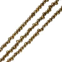 Cultured Potato Freshwater Pearl Beads, natural, yellow, Grade A, 6-7mm, Hole:Approx 0.8mm, Sold Per 15 Inch Strand