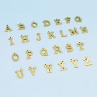 Stainless Steel Letter Pendants, 304 Stainless Steel, Alphabet Letter, polished, fashion jewelry & DIY & Unisex, more colors for choice, 12x1.40mm, Hole:Approx 1mm, Sold By PC