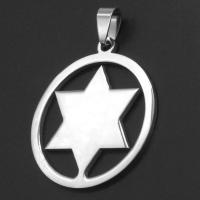 Stainless Steel Pendants, Round, original color, 39x35x1mm, Sold By PC